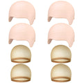 Bouiexye 4 PCS Bald Cap Halloween Makeup Latex Think Bald Caps for adults Women Men Bald Head Wig Cap Bald Hat Costume Accessory for Halloween Theme Party Cosplay