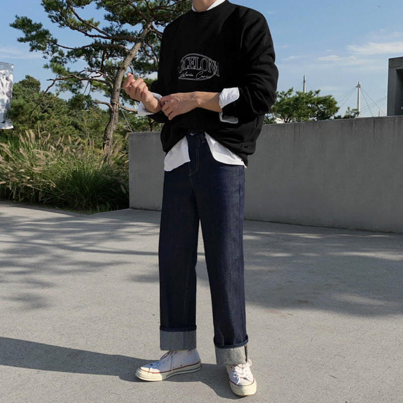 Trendy Loose Straight Jeans for Men