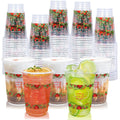 TEASIK 60 Pieces 16oz Christmas Poinsettia CupsChristmas Plastic Christmas Disposable Cups for Christmas Party Supplies Merry Christmas Party Decorations (Christmas)