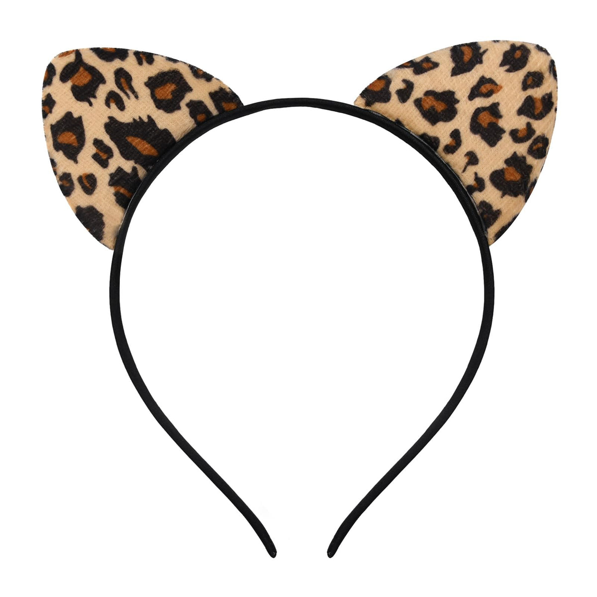 Paezm Leopard Cheetah Ears Headband for Women Girls Halloween Cosplay Leopard Costume Hair Accessories for Adult
