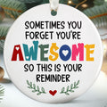 Inspirational Christmas Ornaments Motivational Christmas Ornaments Thank You Ornaments for Christmas Tree - Inspirational Gifts Motivational Positive Gifts - Ceramic Christmas Ornaments 2024