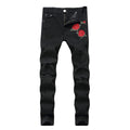 Embroidered Stretch Jeans for Men