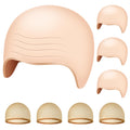 NACHLYNN 8 Pieces Halloween Bald Cap for Adult Makeup Latex Bald Caps Nylon Bald Wig Cap Costume for Halloween Party Accessory Kid Women Men