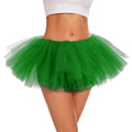 ASKHOPE Tutu for Women Adults 5 Layered Tutu Tulle Skirt Tutus for Women Girls Teens 80s Tutu Halloween Costume Green