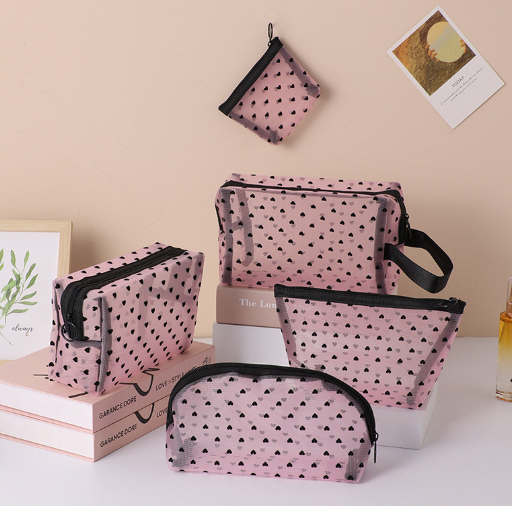 Love Mesh Cosmetic Bag