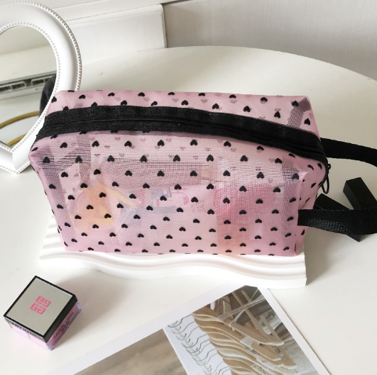 Love Mesh Cosmetic Bag