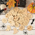 CypherX Halloween Wood Crafts for Kids Halloween Treasure Hunt Tokens for Kids Halloween Activity and Reward Wood Tokens DIY Wood Token Crafts for Kiddo 21 Activities + 9 Rewards Halloween Tokens