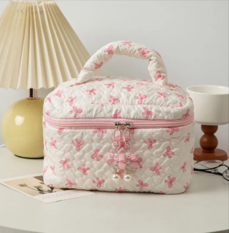 Bow Clutch Cosmetic Bag